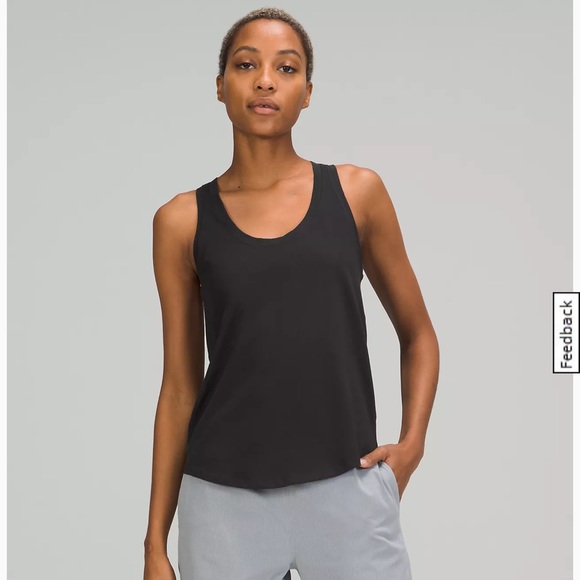 Lululemon Black Pima Cotton Lycra Racerback Tank Top Women’s Si… - Picture 3 of 9